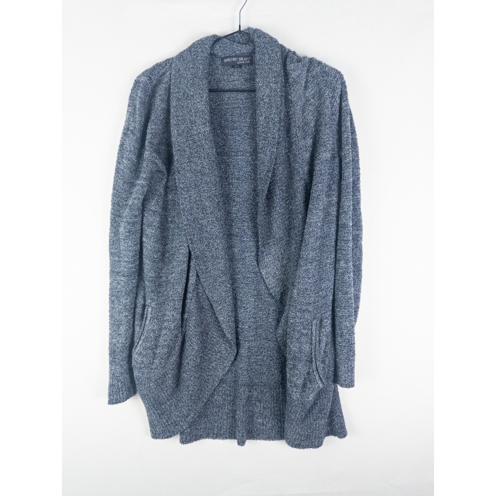 Barefoot Dreams Cozychic Lite Open Front Cardigan Womens XS/S Gray Cozy Loungewe